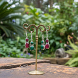 Silver Gemstone Earring  #29