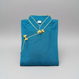 Tibetan Oriental Shirt in Green