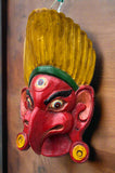 Garuda Wooden Mask in Red