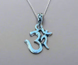 Sanskrit Om Silver Pendant # 18
