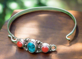 Turquoise Coral Bracelet #17