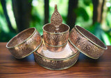 Copper Mandala set in Medium #5