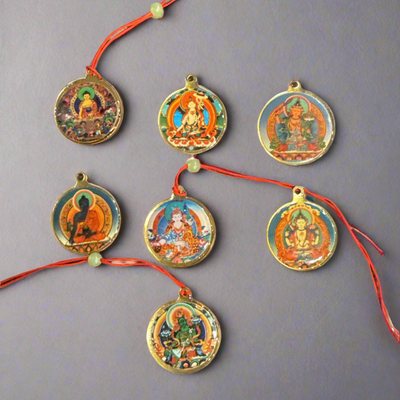 Colorful Deity  Pendent #3