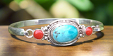 Turquoise Silver Bracelet #7