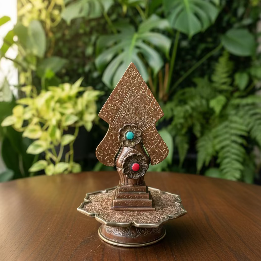 Hand Carved 100 Deity Torma #36