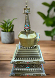 Beautiful Bronze Stupa
