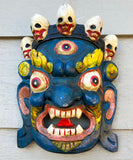 Mahakala Mask in Blue