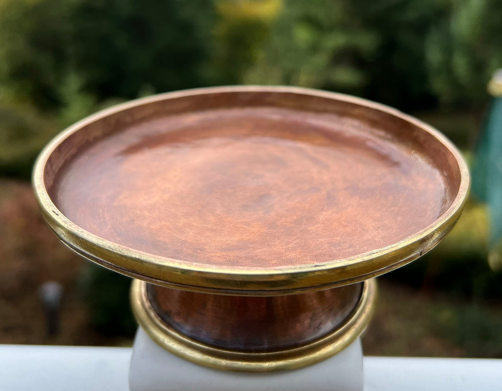 Copper Torma Plate with Stand