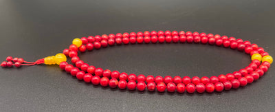 Dyed Coral Mala #17