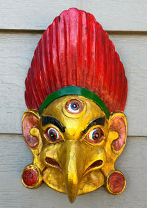 Garuda Mask in Gold Color