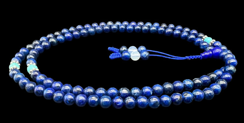 Natural stone necklace - Mala Lapis-Lazuli | Achamana - Achamana