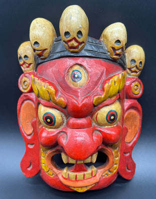 Red Mahakala Mask