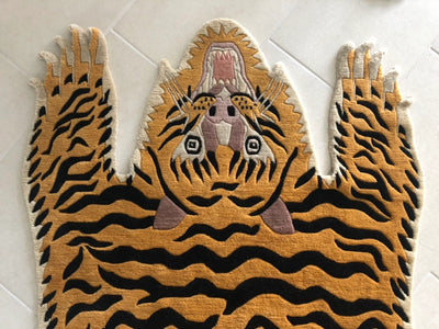 Vintage Tibetan Tiger Rug