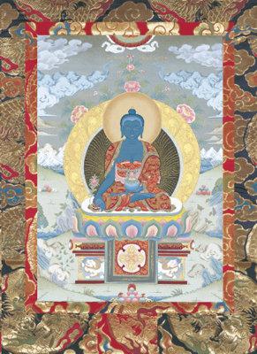 Medicine Buddha Sacred Art Card #7