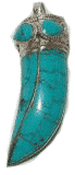 Turquoise Horn Pendant #36