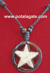 Pentacle Bone Necklace #14