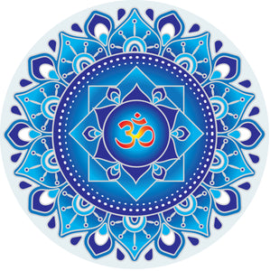 Blue Om Mandala #3