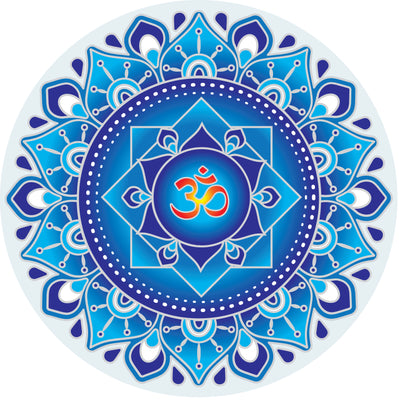 Blue Om Mandala #3