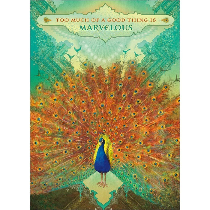 Marvelous Peacock Greeting Card #22