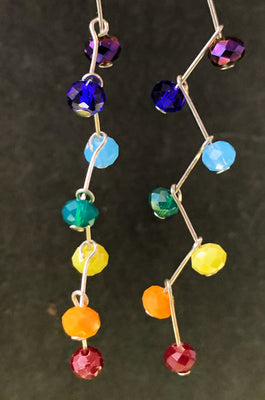 Rainbow Chakra Dangle Earrings #18