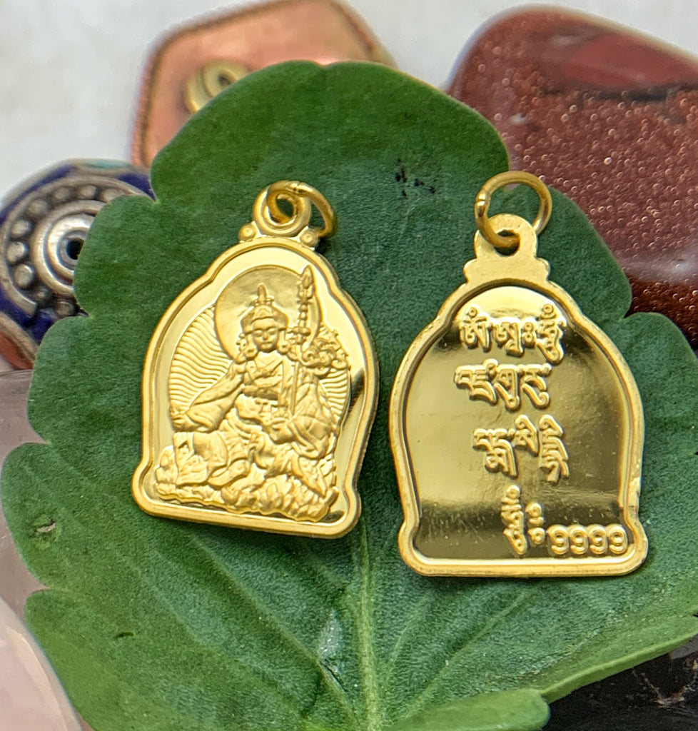 Guru Rinpoche (Padmasambhava) Pendant in Gold #1
