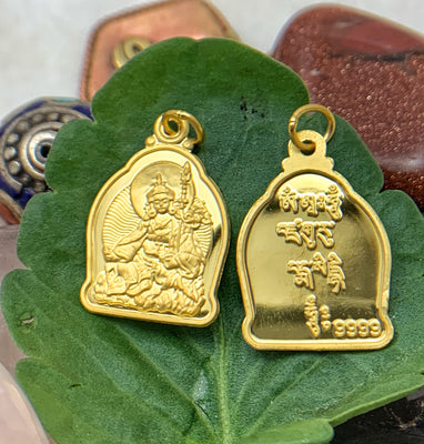 Guru Rinpoche (Padmasambhava) Pendant in Gold #1