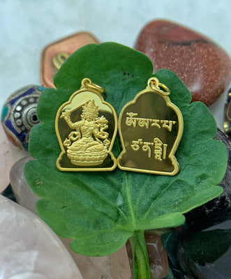 Manjushri Pendant in Gold #2