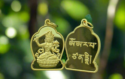 Manjushri Pendant in Gold #2