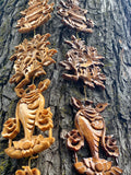 8 Auspicious symbol wood hanging