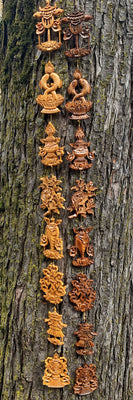 8 Auspicious symbol wood hanging