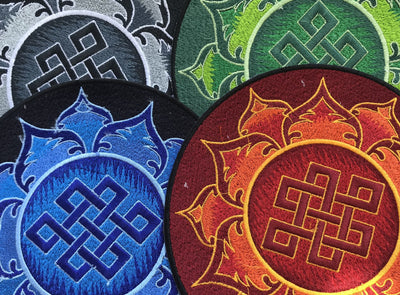 Endless Knot with Lotus Patch