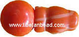 Dyed Coral Guru Bead #4