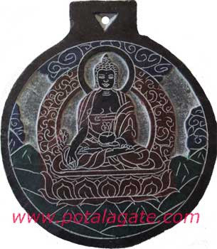 Medicine Buddha Stone Plaque #17