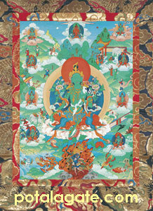 Green Tara Sacred Art Card #4