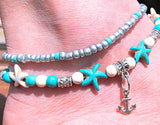 Multi layer Anklet with Anchor