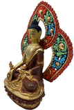 Medicine Buddha Statue with Backrest