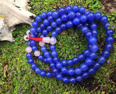 Blue Quartz Mala  #8