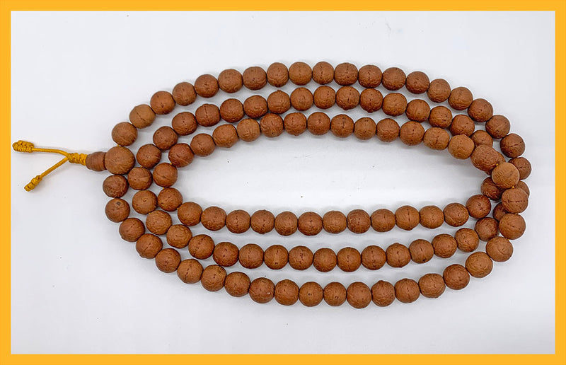 Bodhi Seed Prayer Beads Mala 12-15mm (NP536)