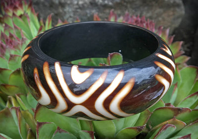 Wide Black Bracelet #25
