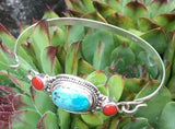 Turquoise Silver Bracelet #7