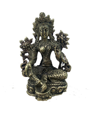 Green Tara Statue in Brass