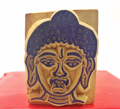 Buddha Head Wood Stamp #1