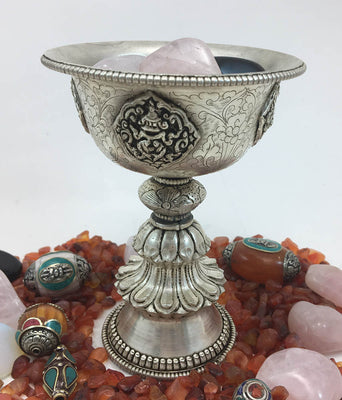 Copper with Silver Butterlamp # 17