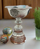 Butter lamp White Metal Small #4