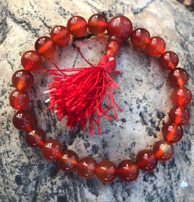 Carnelian Wrist Mala #2
