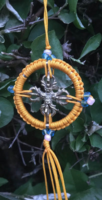 Dharma Wheel with Metal Dorjee #9