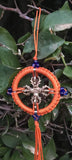 Dharma Wheel with Metal Dorjee #9