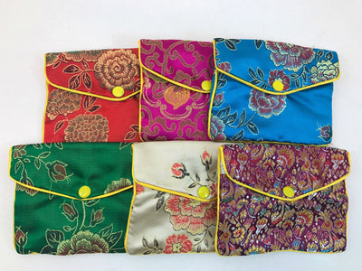 Asian Silk Coin Purse lg #15