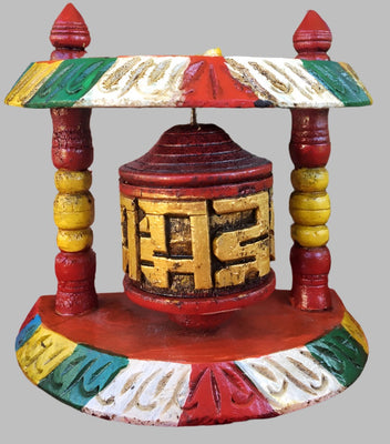 Colorful Wooden Prayer Wheel #12