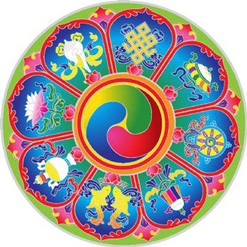 Eight Auspicious Decal #9